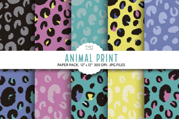 Animal Print Digital Paper: Leopard Designs for Creative Projects