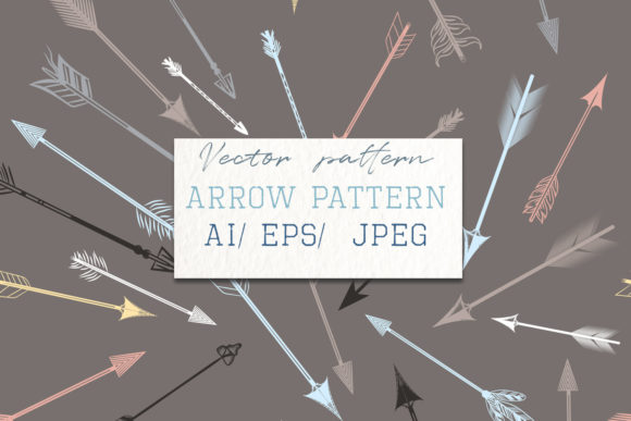 Arrow Vector Pattern Bohemian Style: Timeless, Scalable Design for Creative Projects