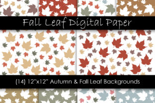 Autumn Fall Leaf Digital Papers