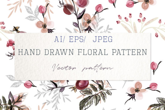 Beautiful Vector Flower Pattern Roses