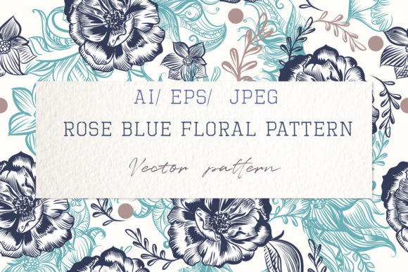 Beautiful Vector Vintage Pattern Roses