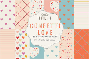 Confetti Love Digital Paper