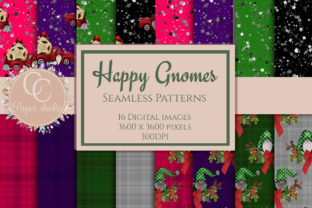 Gnome Scrapbook Paper