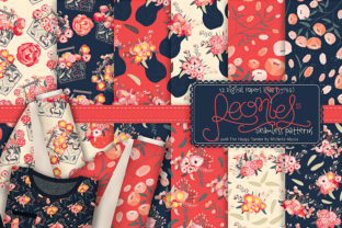 Peonies - Seamless Patterns Digital Papers