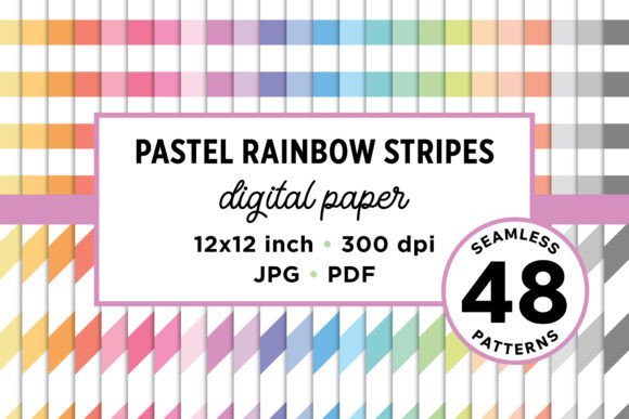 Rainbow Pastel Seamless Stripes Pattern: A Strategic Design Asset for Modern Creatives