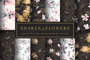Snakes and Flowers. Pattern Collection