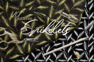 Spikelets Pattern Collection: Late Summer Cereal Motifs