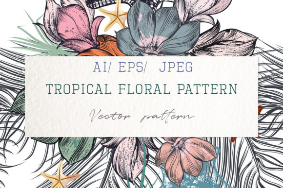 Tropical Vector Seamless Pattern