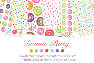 Watercolor Donuts Party